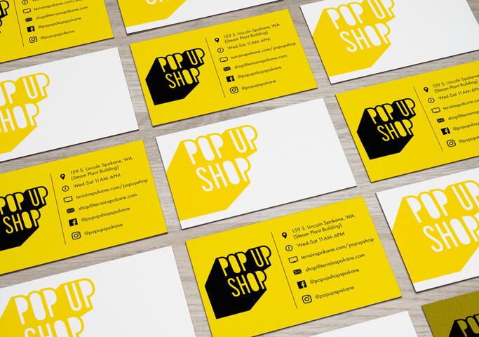 Pop Up Shop Business Card